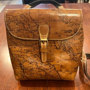 Patricia Nash Vatoni Signature Map small backpack bag